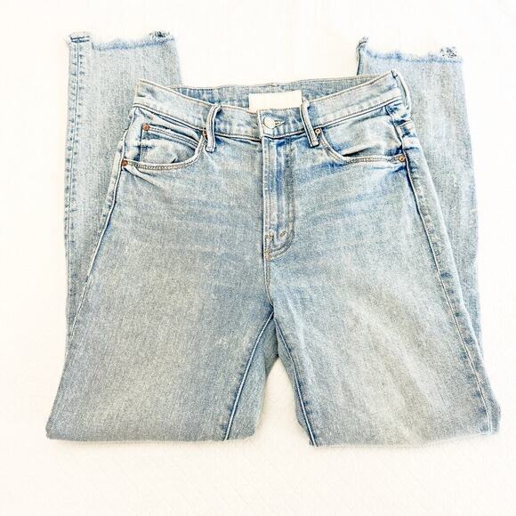 Mother Superior The Stunner Ankle Chew Walking on Water Light Denim Jean Size 25 - Picture 4 of 10